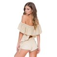 thumbnail image 4 of Luli Fama Cosita Buena Drifter Romper in Gold Rush L177833-316 S / Gold, 4 of 4