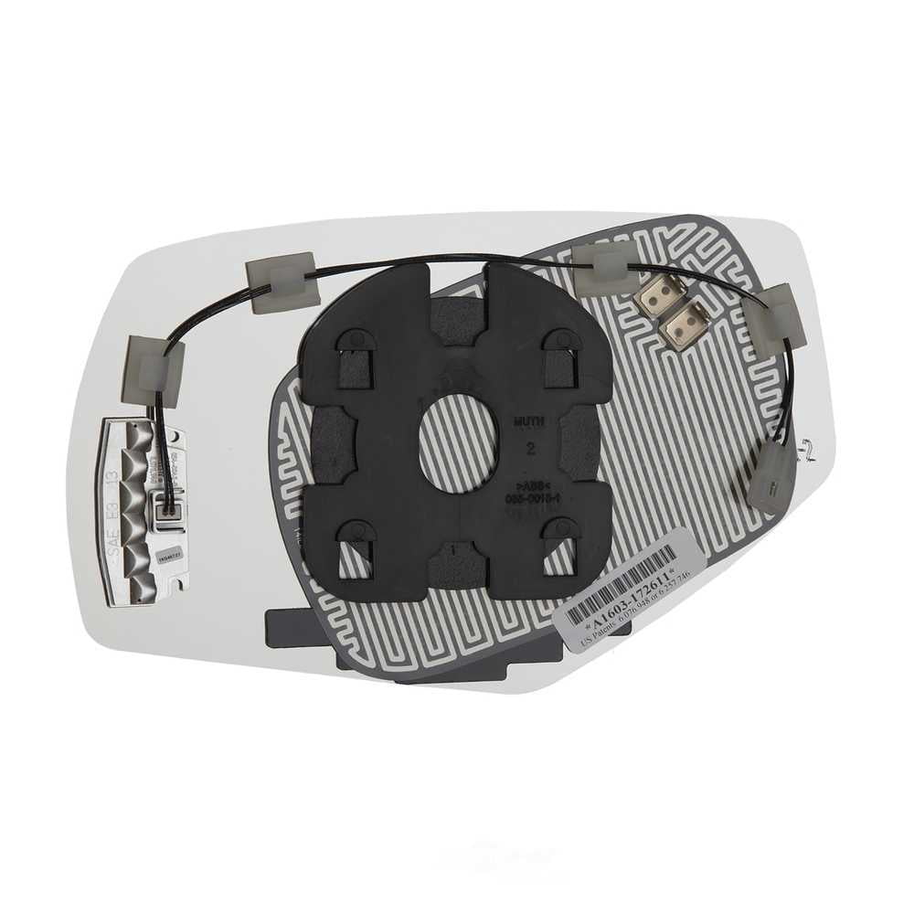 Burco Side View Mirror Replacement Glass with Motor Mount Plate - Clear Glass - 5572HSRSG