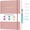 Pink, variant on Meeting Notebook for Work, Notebooks for Work 8.5" x 11", Professional Meeting Notes Notebook for Women Men, Large Spiral Notebook with Numbered Page, Sticky Tabs, PVC Pockets for Organization,