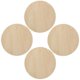 thumbnail image 3 of 4pcs Khaki Wood Circles for Crafts Unfinished Decorative Rounds Lightweight for Holiday Decorations, 3 of 5