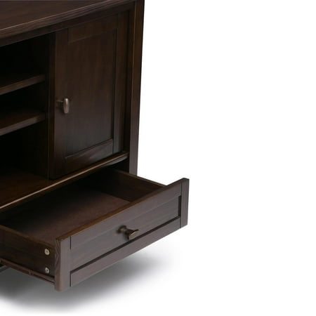 Simpli Home - Warm Shaker TV Cabinet for Most TVs Up to 52" - Honey Brown