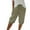07# Army Green, variant on HKYNLAG Linen Shorts for Women 2026 Drawstring High Waist Knee Length Bermuda Short Loose Comfy Casual Summer Shorts with Pocket Dark Green L