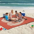 thumbnail image 5 of Extra Large Picnic Beach Blanket Waterproof Sand Proof Portable Outdoor Mat Love Heart with Roses 60x80, 5 of 9