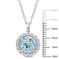 thumbnail image 2 of Everly Women's Topaz Sterling Silver Necklace, 2 of 9