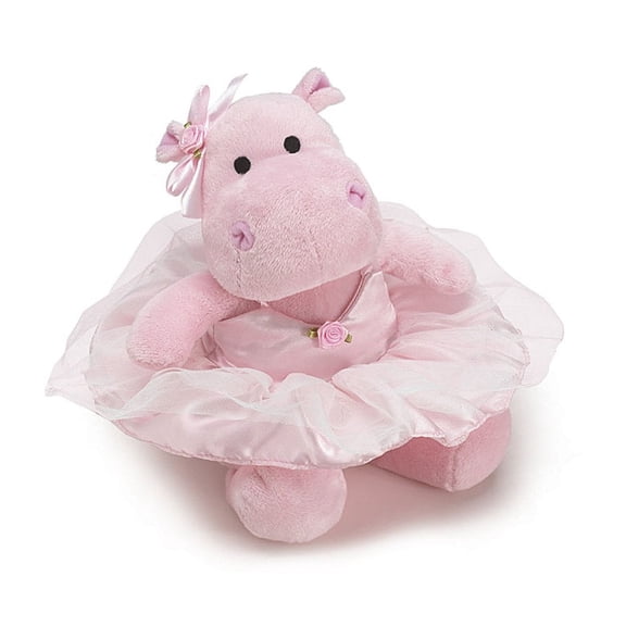 Burton & Burton Ballerina Hippo Figurine Cute Ballet Animal Dcor for Kids and Collectors