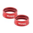 thumbnail image 3 of 2x2x Anillos De Fijación De Manillar De Bicicleta Plegable Marco De Aluminio Reemplazo De Montaje De Vástago Rojo 25,4mm, 3 of 8
