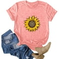 thumbnail image 2 of Blusa de manga corta con cuello redondo y estampado de tallas grandes para mujer OAVQHLG3B Store  lin121212, 2 of 4