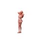 thumbnail image 4 of Figura en miniatura de niña, modelo para casas de muñecas, decoración, regalo, escala 1:64. No pintado, 4 of 9