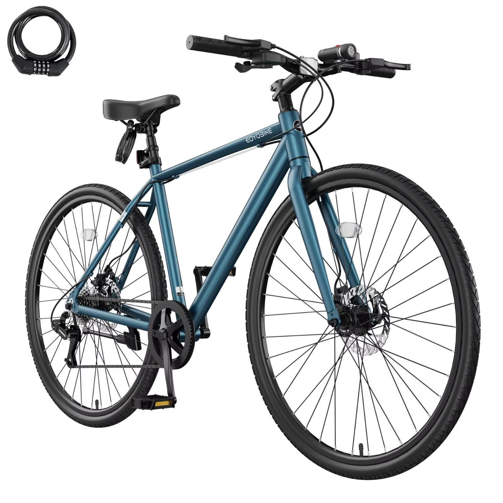 700C Road Bike, 7-Speed, Lightweight Aluminum Alloy Frame for Men