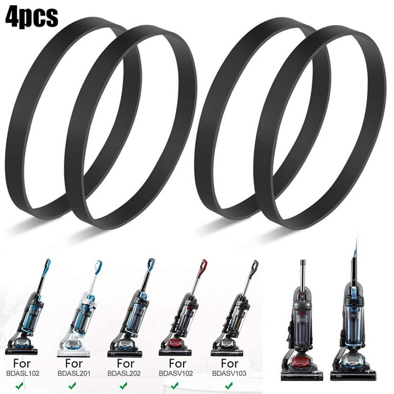 (2) Vacuum Cleaner Belts fits for Black & Decker Air Swivel Vacuum Cleaner  BDASV101 BDASV104 BDASL102 BDASP103