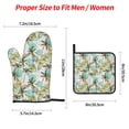 thumbnail image 2 of Sikiie Watercolor Palm Tree Oven Mitts and Pot Holders, Silicone Oven Gloves, Heat Resistant Oven Mitts 4Pcs Set, 2 of 6