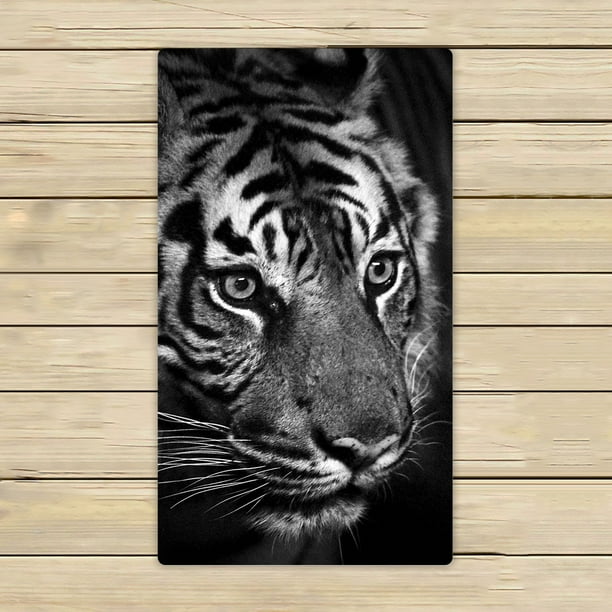 YKCG Bengal Tiger Wildlife Animal Hand Towel Beach Towels Bath Shower