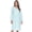 Blue Paisley Speckled, variant on - Flannel Floral Long Sleeve Nightgowns for Women, Soft Lightweight Cotton & Lace Trim, Comfortable Lounging, Floral Pink X-Large