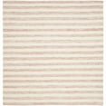 thumbnail image 4 of Safavieh  Dhurries Drema Hand-knotted Stripe Area Rug Rust/Ivory 3' x 5' 3' x 5' Indoor,Handmade Living Room,Bedroom Rectangle, 4 of 9