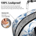 thumbnail image 5 of Obrewu Blue Pioneer Flower Lunch Bag for Adult, Insulated, Leakproof, Oxford Cloth, 5 of 7
