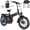 Black, variant on W WALLKE H9 Ultra 4000W Electric Bike for Adults, 37MPH Ebike, 48V 55Ah Portable Power Station Battery, Torque Sensor, 20" Puncture-Proof Fat Tire