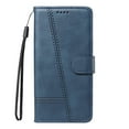 thumbnail image 2 of Compatible with Google Pixel 9 Pro XL Wallet Case, with Wrist Strap Lanyard and PU Leather Flip Card Holder Stand Cell Accessories Mobile Phone Cover for Google Pixel 9 Pro XL for Men Women, Blue, 2 of 7