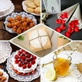 thumbnail image 5 of 100 PCS Round White Paper Doilies, Lace Doilies Food Grade Paper Placemats - 8", 5 of 5