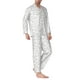 thumbnail image 2 of Fotbe Poodle Dog Pijama de Hombre con Estampado de Manga Larga, Conjunto de 2 Piezas, Ropa de Dormir Suave y Cómoda con Bolsillos-X-Large, 2 of 7