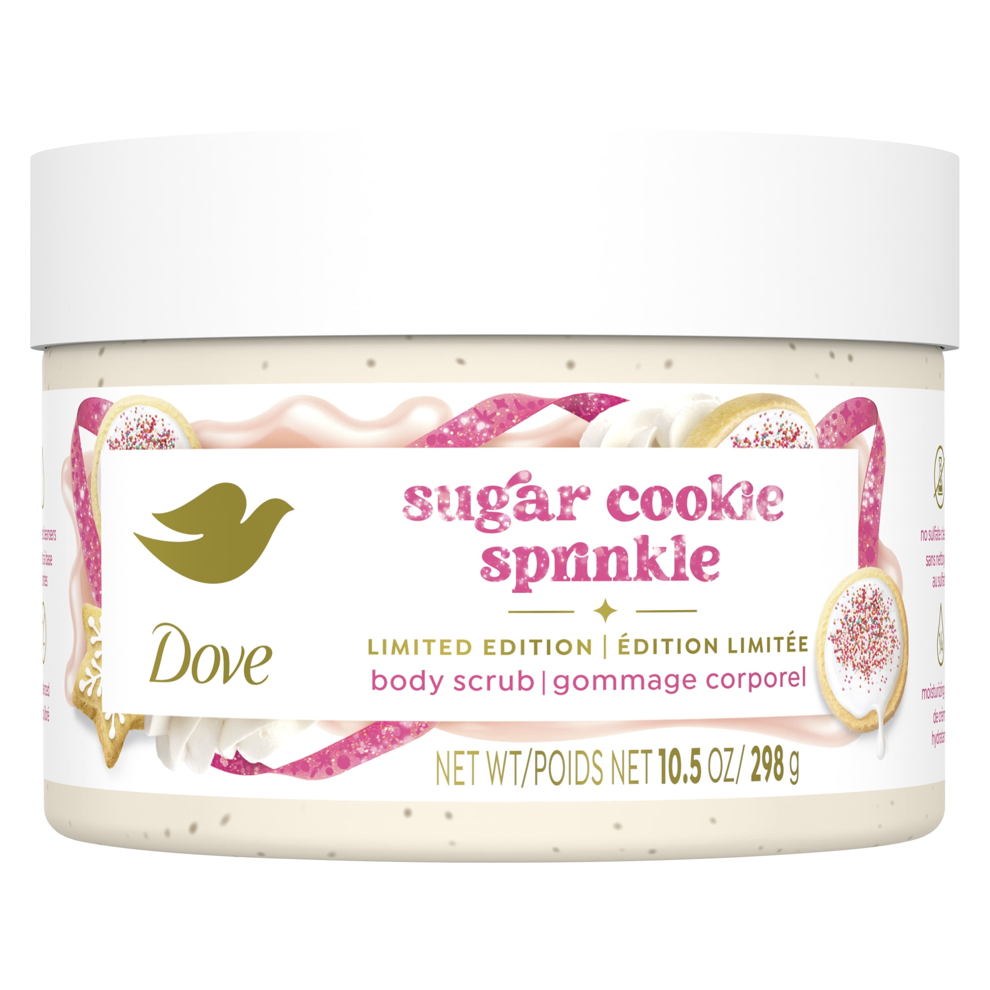 Dove Sugar Cookie Body Scrub for Deep Nourishment Holiday Treats Limited Edition, 10.5 oz