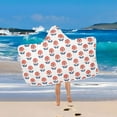 thumbnail image 6 of joogoo Flower Pattern Kids Hooded Beach Towel Baby Bath Towel 23.5"x50", 6 of 7