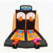 One or Two Player Desktop Basketball Game Best Classic Arcade Games Basket Ball Shootout Table Top Shooting Fun Activity Toy For Kids Adults Sports Fans - Helps Reduce Stress