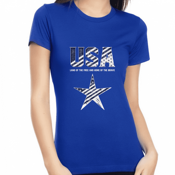 Distressed America 4th July United States Casual Tank Top Tee Shirt Women  Men - eBay