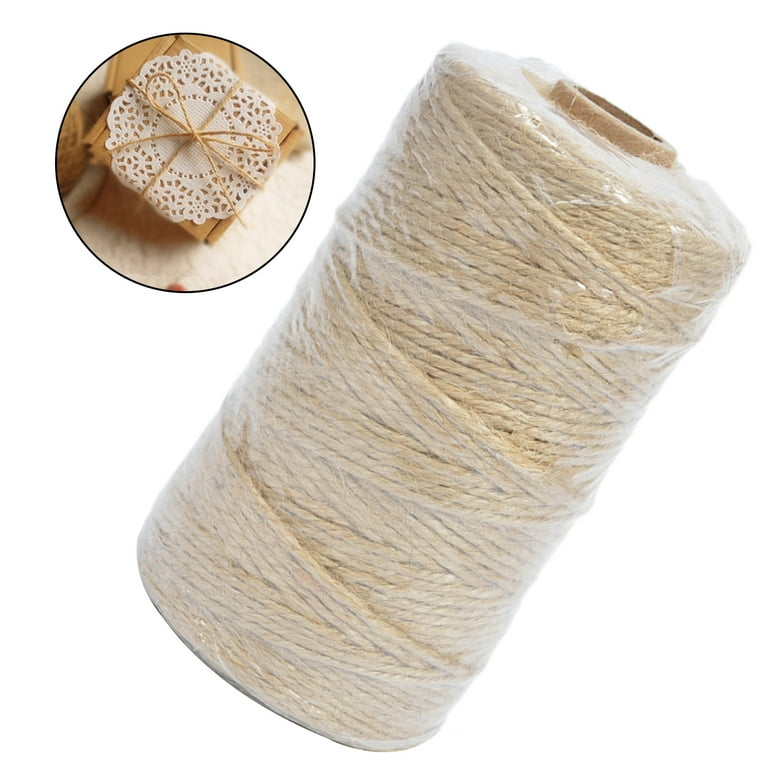 Hemoton 320 Feet Natural Jute Twine Arts and Crafts Jute Rope Industrial  Heavy Duty Packing String For Gifts DIY Crafts Festive Decoration Bundling  and Gardening 