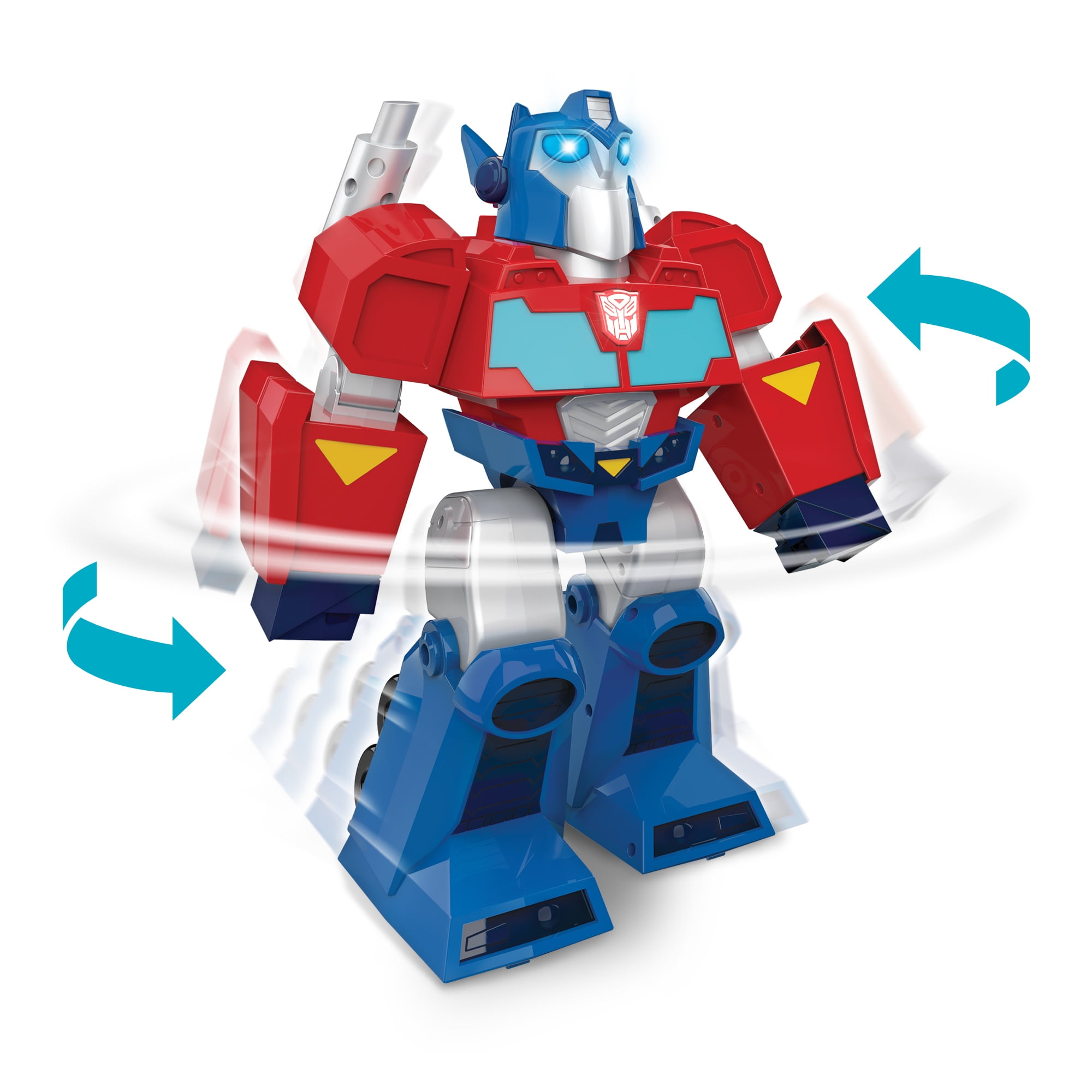 Hasbro: Transformers Rescue Bots Academy: Optimus Prime RC Robot -  12" Walking Transformer, Lights & Sounds, Radio Controlled, Full Function, 2.4 GHz