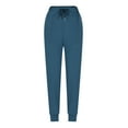 thumbnail image 4 of ZQUUVOU Athletic Pants Womens Elastic Waist Quick Dry Casual Sweatpants Drawstring Loose Fit Lightweight Workout Yoga Pants Blue, 4 of 6