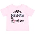 thumbnail image 3 of Inktastic My Meemaw Loves Me Girls Girls Baby T-Shirt, 3 of 5