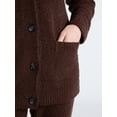 thumbnail image 5 of Joyspun Women's Fuzzy Front Pocket Cardigan, Sizes XS-3X, 5 of 6