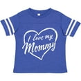 thumbnail image 3 of Inktastic I Love My Mommy in White Chalk Heart Boys or Girls Toddler T-Shirt, 3 of 5