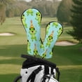 thumbnail image 5 of Golf Head Covers for Woods and Driver Waterproof Leather Golf Club Head Covers for Women Men Golf Driver Fairway Wood Headcover Cheerful Frog Celebration Mural, 5 of 7
