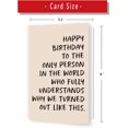 thumbnail image 2 of Tarjeta de cumpleaños divertida PUGAILA para hermana mejor amiga, 2 of 7