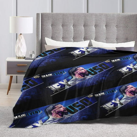 Jey Wrestler USO Throw Blanket Convenient Air Conditioner Blanket Queen Size Blankets for All Seasons Classic Blankets for Hotel for Travel 40"x30"