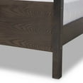 thumbnail image 5 of Baxton Studio Natasha Modern and Contemporary Grey Fabric Upholstered and Dark Grey Oak Finished Wood Queen Size Platform Canopy Bed, 5 of 8