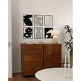 thumbnail image 6 of HAUS AND HUES Black Abstract Painting Aesthetic Wall Art- Set of 6, Modern Abstract Wall Art Black and Gray, One Line Abstract Art, Geometric Print Wall Art, Minimalist Wall Art (16x20, Black Framed), 6 of 6
