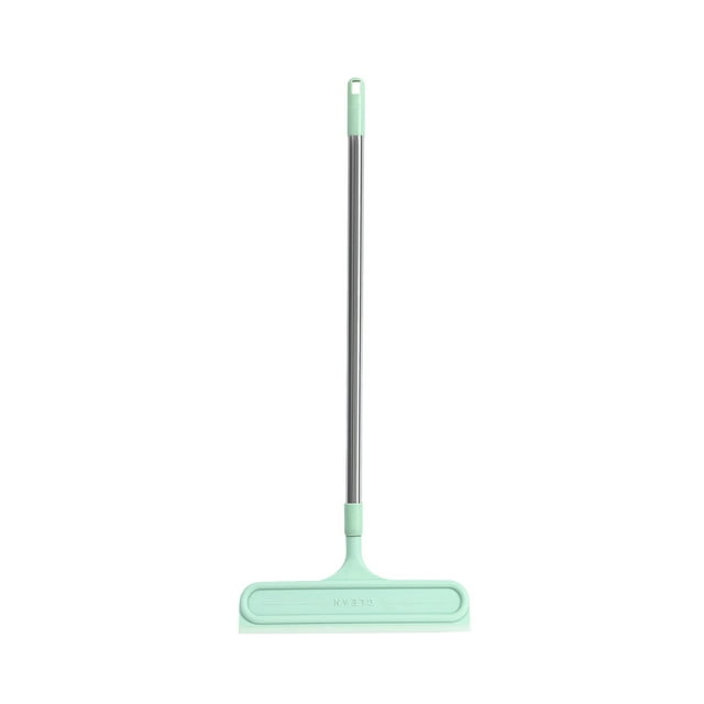 Leodye 1PCS Two In One Glass Floor Wiper Extended Retractable Detachable Window Cleaning Scraper with Silicone Sponge -39.37x11.81in