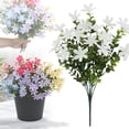 thumbnail image 3 of 1 Pc Artificial Flower Pick, Artificial Silk Flower Bouquets, Fake Flowers Faux Flowers Plastic Flowers for Spring Summer Party Table Decor Indoor Outdoor Home Wedding Decoration, 3 of 8