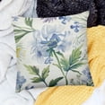 thumbnail image 2 of BANET Pastoral Style Floral Watercolor Throw Pillow Cover, Living Room Decorative Square Pillowcase, Plant and Floral Sofa and Bedroom Cushion Cover. White, 2 of 5