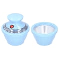 thumbnail image 3 of Máquina para hacer helados, máquina para hacer helados de frutas eléctrica totalmente automática casera, azul CN 220V, cubo doble, 3 of 5