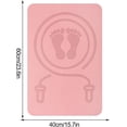 thumbnail image 2 of Non Slip Fitness Exercise Mat, Shock Absorption with High Density TPE Material for Jump Rope, Yoga, Dance, Floor Exercises, 2Pcs, 2 of 5