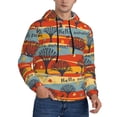 thumbnail image 2 of Daiia Vibrant Autumn Forest Hues for Men's Fashion Hoodies & Sweatshirts with Kangaroo Pocket Hooded Sweatshirt Breathable & Moisture Wicking-X-Large, 2 of 7