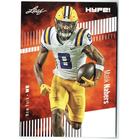 Mint Malik Nabers 2024 Leaf HYPE! #LH-168 Only 5000 Made Rookie Card New York Giants