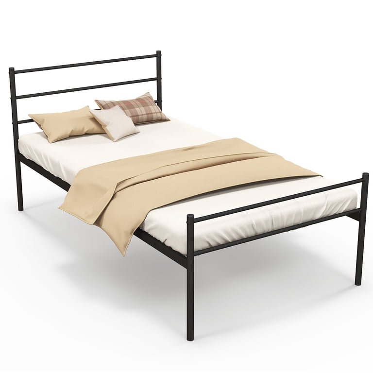 Costway Twin Metal Bed Frame Mattress Foundation No Box Spring