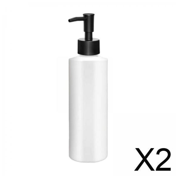 2 Botellas De Aceite Para Masajes, Botella Subdividida, Botella De Loción Multiusos Profesional, Cabezal De Bomba Negro