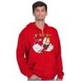 thumbnail image 5 of Christmas Dennis Santa Beard Thief Zip Up Hoodie Men's Women's Brisco Brands S, 5 of 6