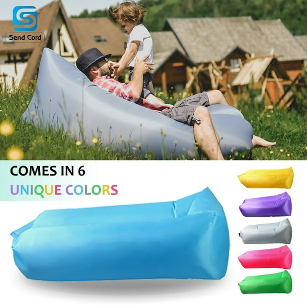 Inflatable Lounger -SendCord Air Couch Sofa -Pool Float for Indoor ...