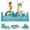 Cyan, variant on FKS LIFE 16Pcs Modular Kids Play Couch Kids Couch Toddler Sofa for Inspiring Child Creativity Children Convertible Foam Sofa